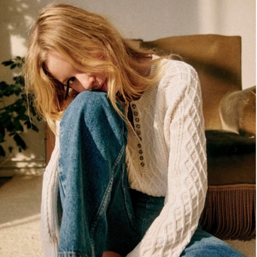 Sezane Bree Jumper Cream, NWT